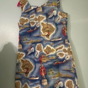 Shannon Marie Hawaiian Islands Shift Dress NWOT